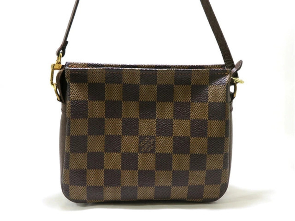 LOUIS VUITTON Bag Pouch Clutch handle Trousse Makeup Damier